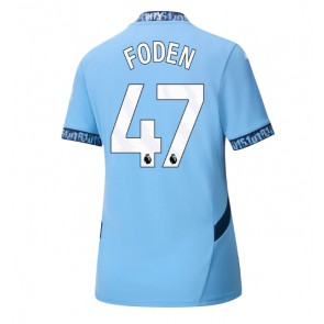 Manchester City Phil Foden #47 Domaci Dres za Ženska 2024-25 Kratak Rukavima